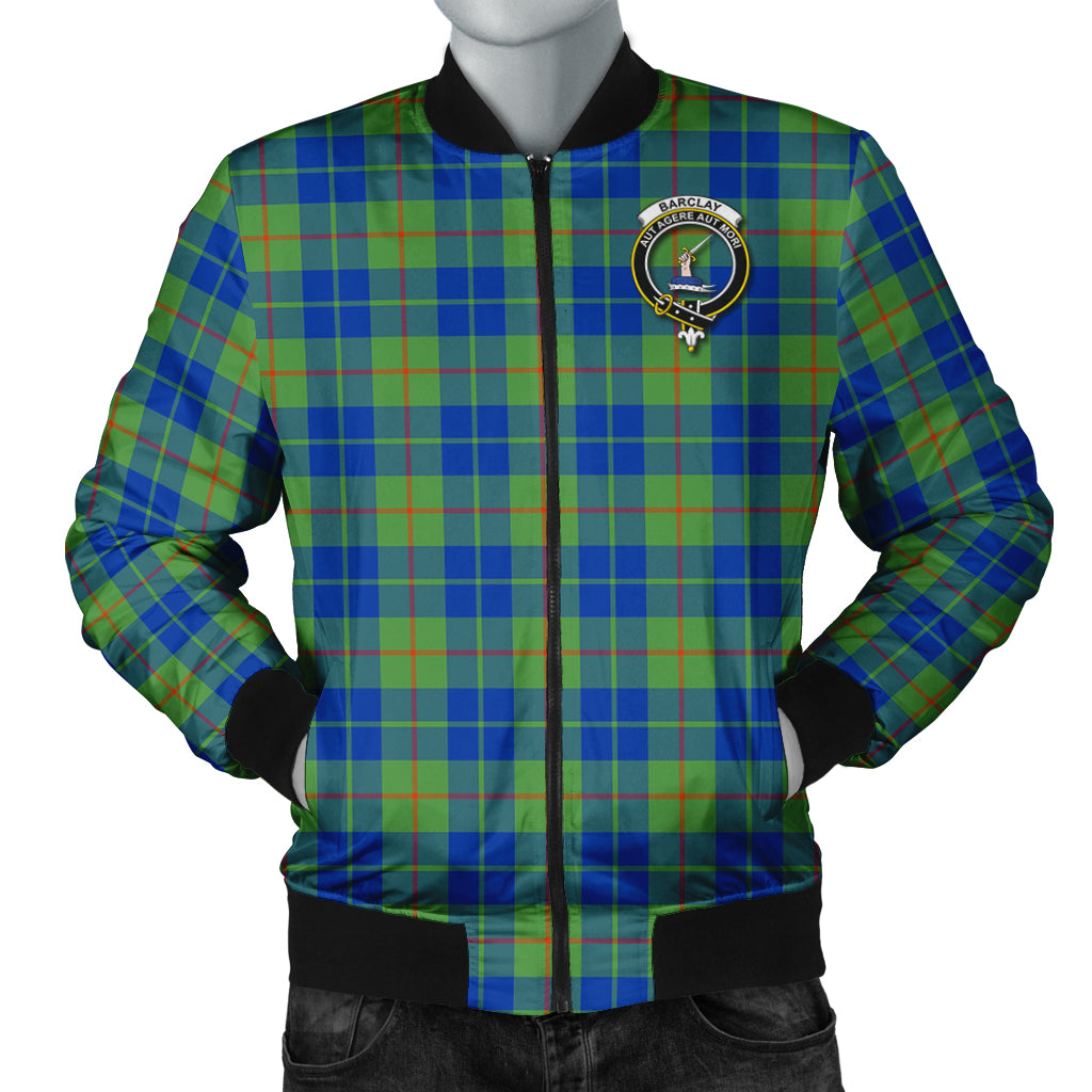 Barclay Hunting Ancient Tartan Bomber Jacket with Family Crest Unisex - Tartanvibesclothing