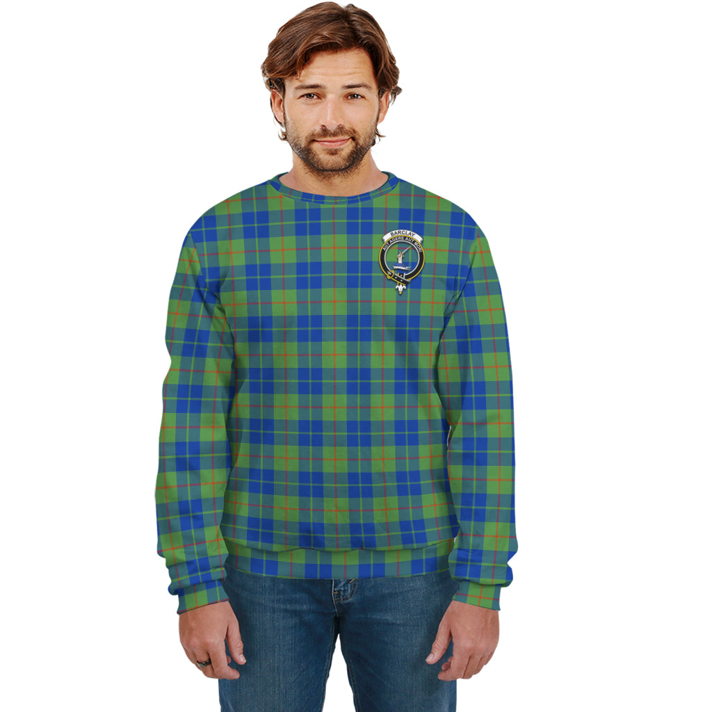 Barclay Hunting Ancient Tartan Sweatshirt with Family Crest Unisex - Tartanvibesclothing