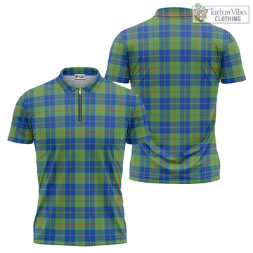 Barclay Hunting Ancient Tartan Zipper Polo Shirt