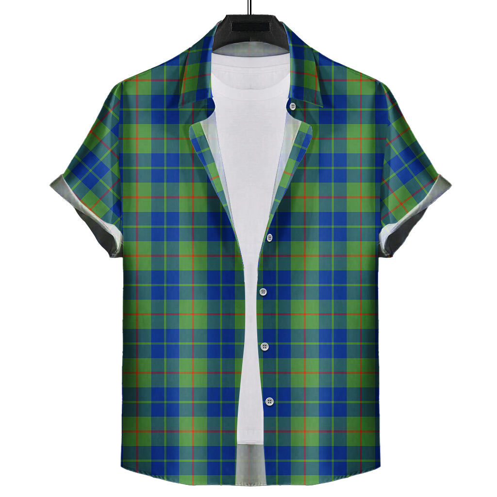 Barclay Hunting Ancient Tartan Short Sleeve Button Down Shirt - Tartanvibesclothing