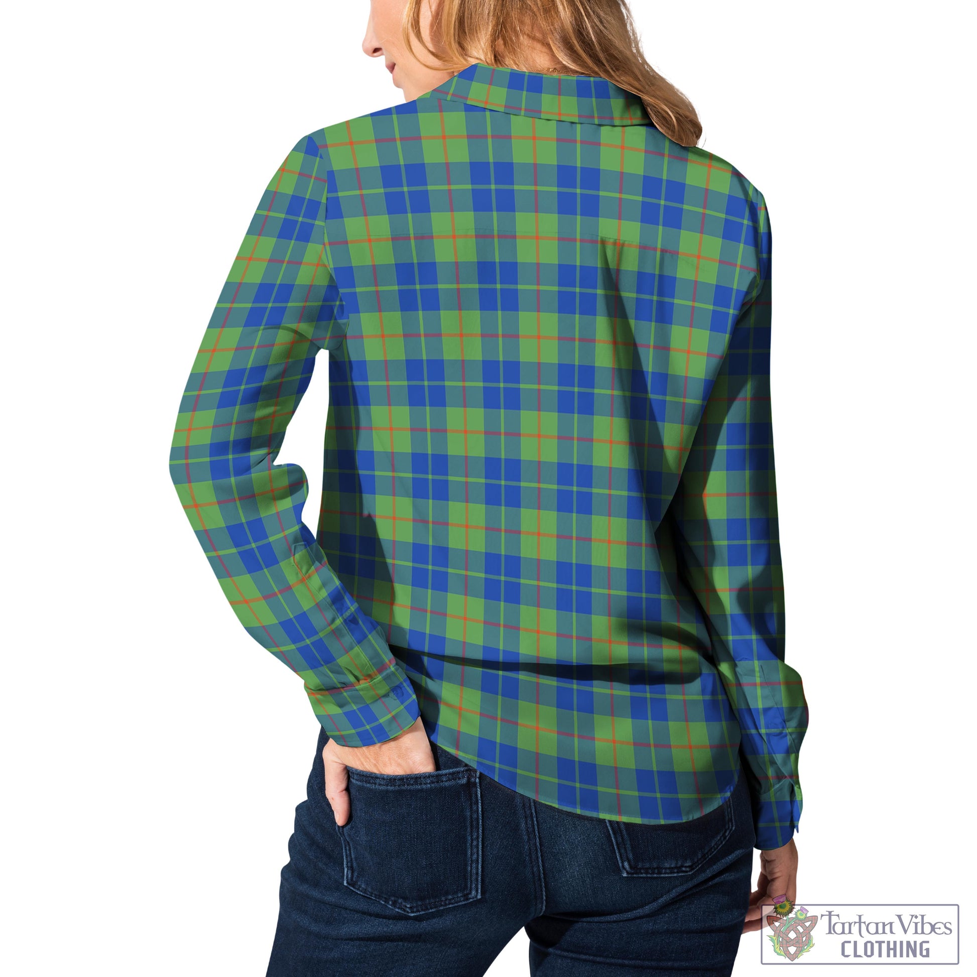 Barclay Hunting Ancient Tartan Womens Casual Shirt