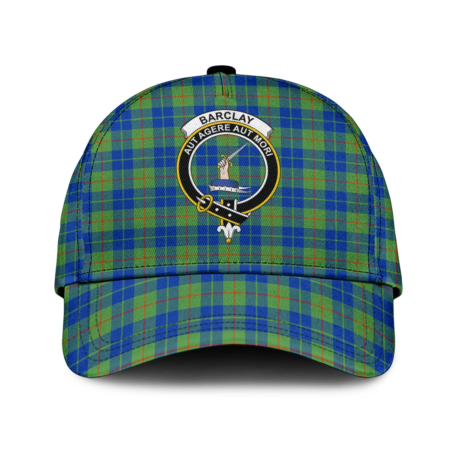 Barclay Hunting Ancient Tartan Classic Cap with Family Crest Classic Cap Universal Fit - Tartan Vibes Clothing