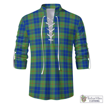 Barclay Hunting Ancient Tartan Men's Scottish Traditional Jacobite Ghillie Kilt Shirt