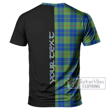 Barclay Hunting Ancient Tartan T-Shirt with Family Crest and Half Of Me Style