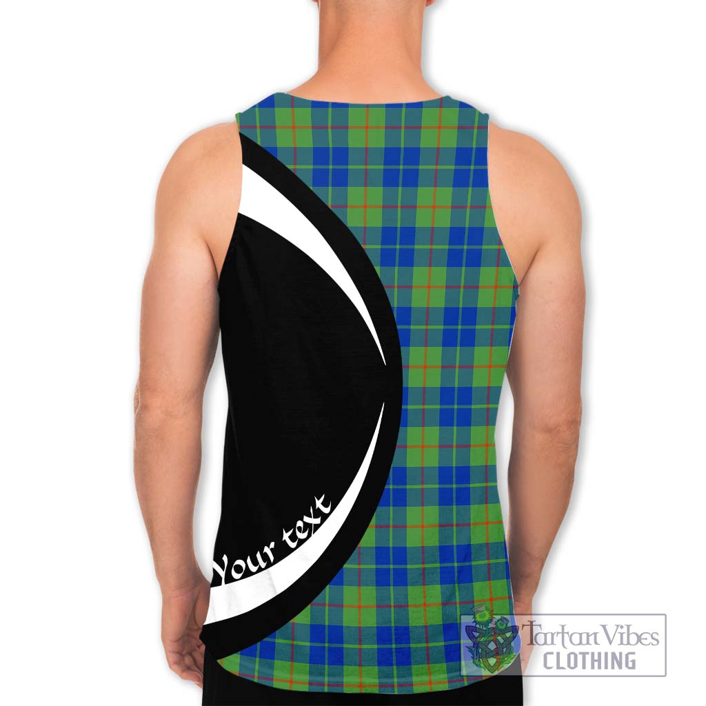 Barclay Hunting Ancient Tartan Men's Tank Top with Family Crest Circle Style - Tartan Vibes Clothing