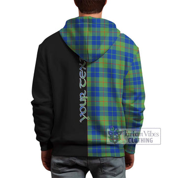 Barclay Hunting Ancient Tartan Hoodie with Family Crest and Half Of Me Style