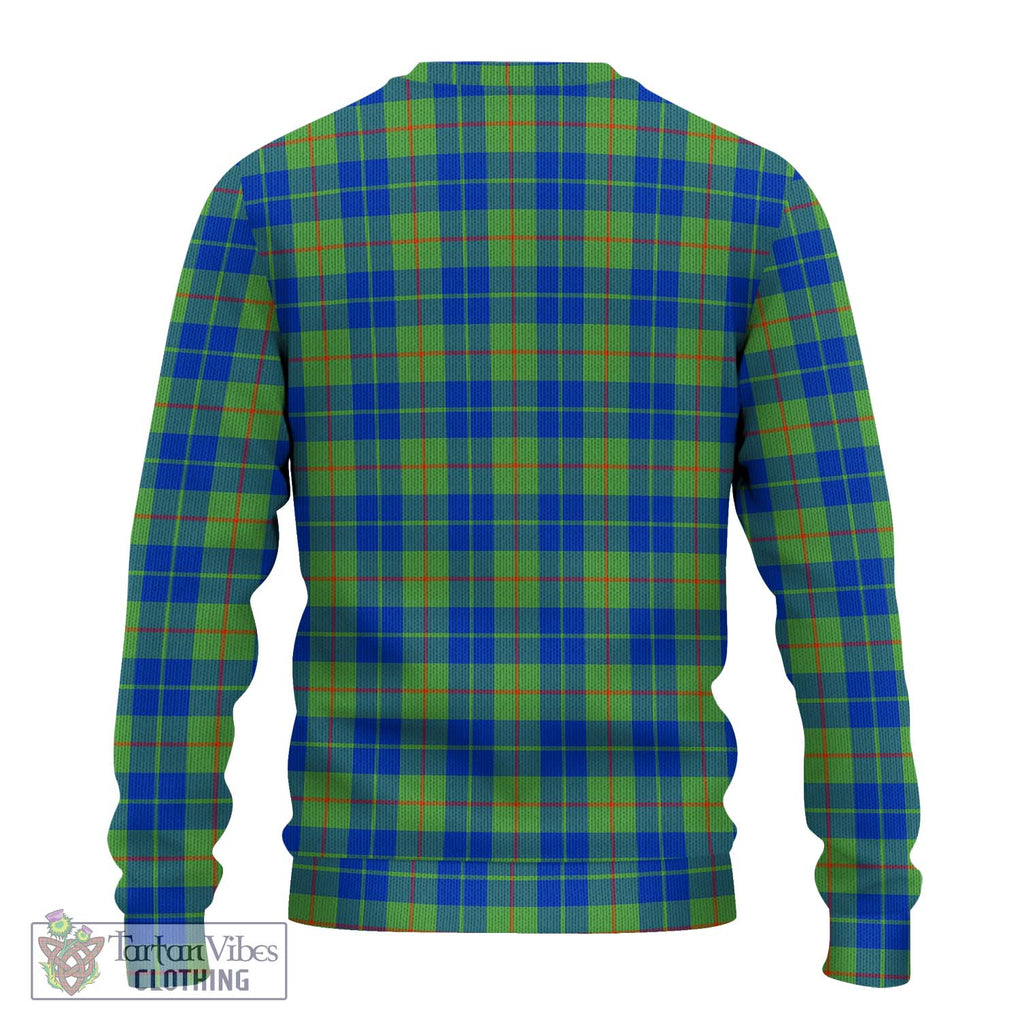 Barclay Hunting Ancient Tartan Knitted Sweater with Family Crest DNA In Me Style - Tartanvibesclothing Shop