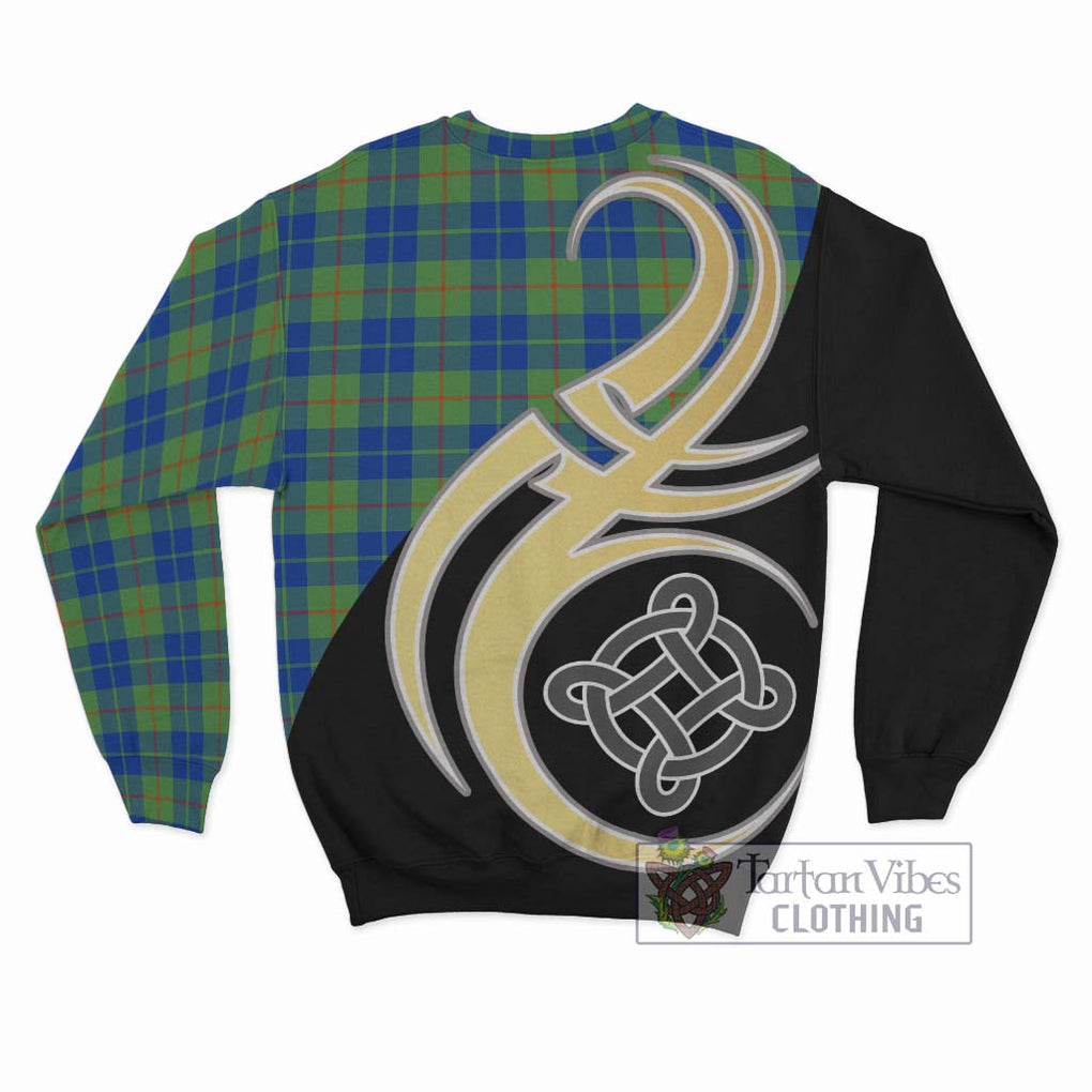 Barclay Hunting Ancient Tartan Sweatshirt with Family Crest and Celtic Symbol Style - Tartan Vibes Clothing