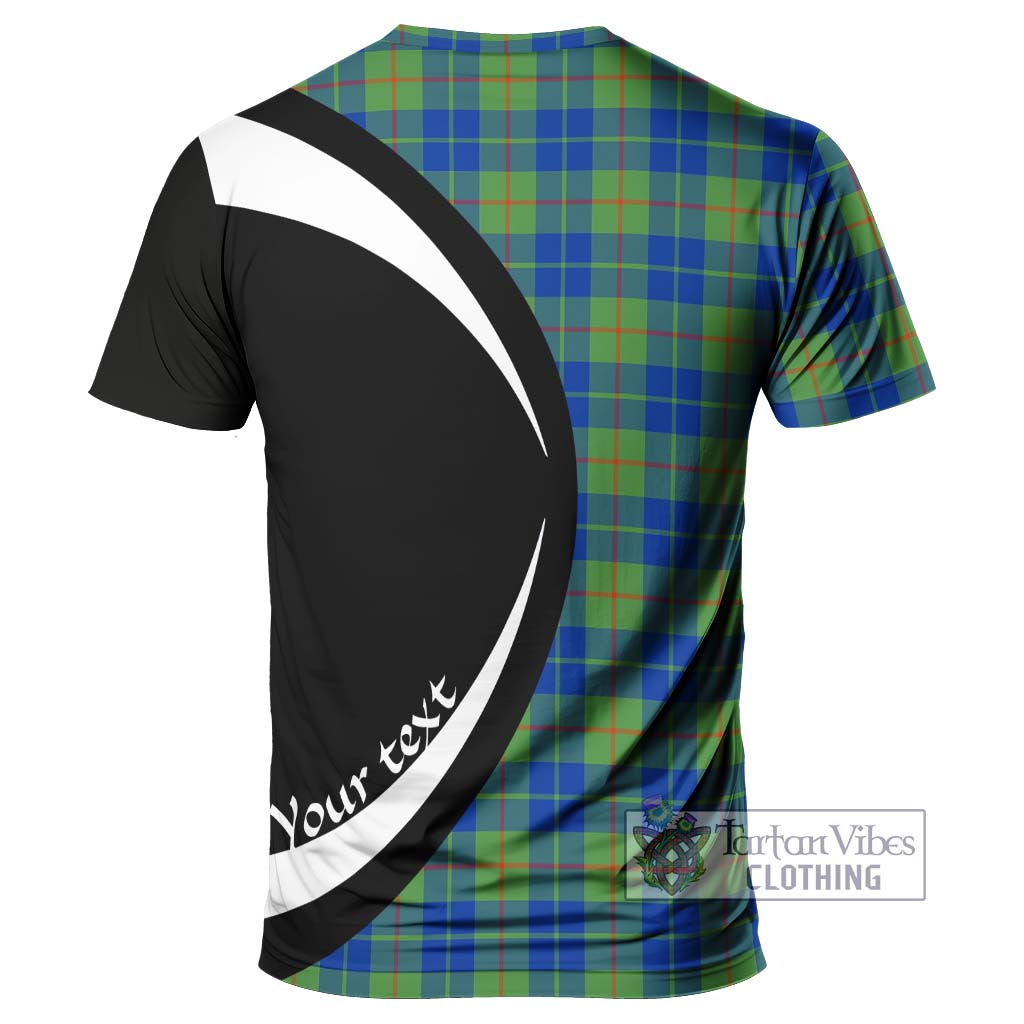 Tartan Vibes Clothing Barclay Hunting Ancient Tartan T-Shirt with Family Crest Circle Style