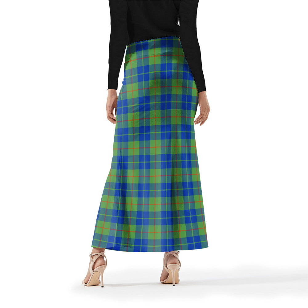 Barclay Hunting Ancient Tartan Womens Full Length Skirt - Tartanvibesclothing