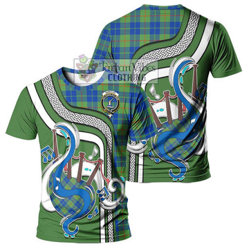 Barclay Hunting Ancient Tartan T-Shirt with Epic Bagpipe Style