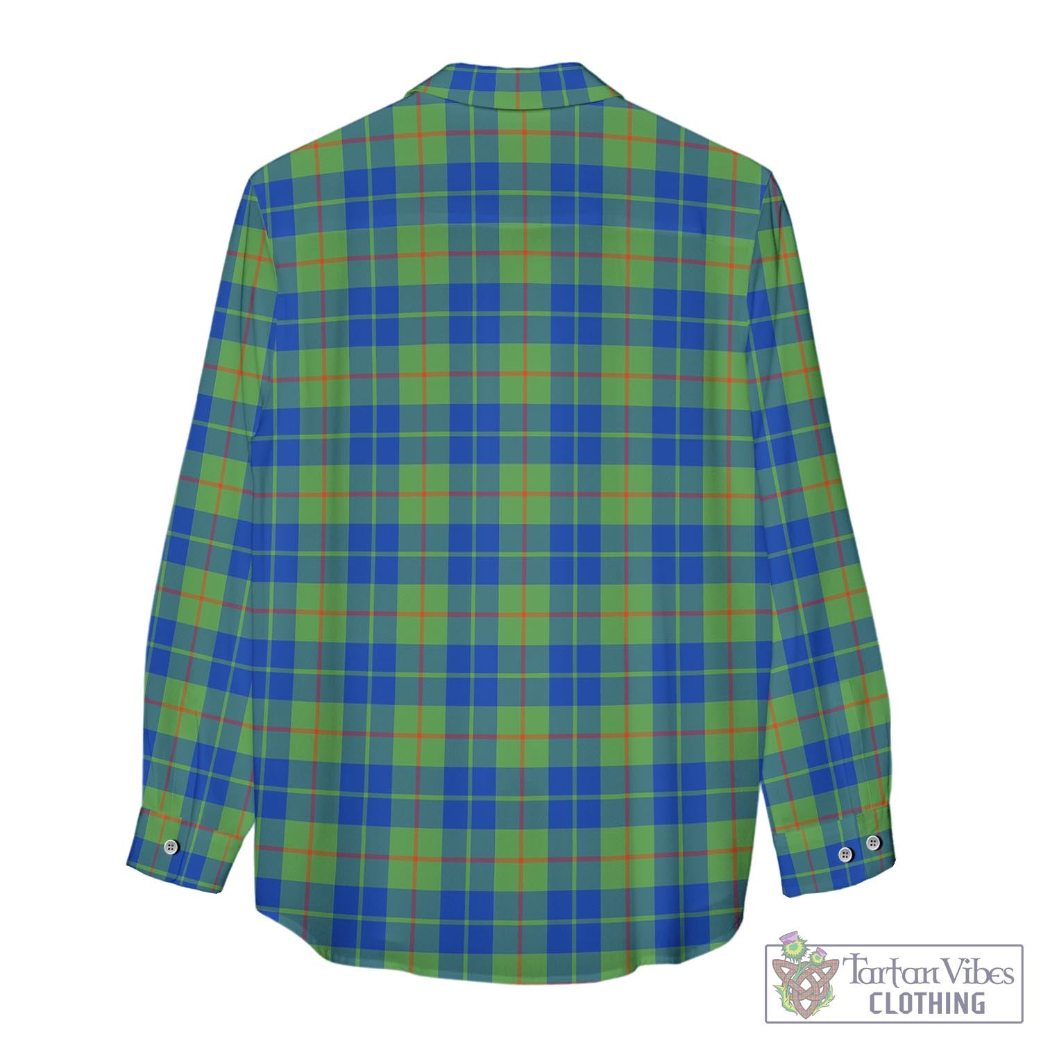 Tartan Vibes Clothing Barclay Hunting Ancient Tartan Womens Casual Shirt with Family Crest