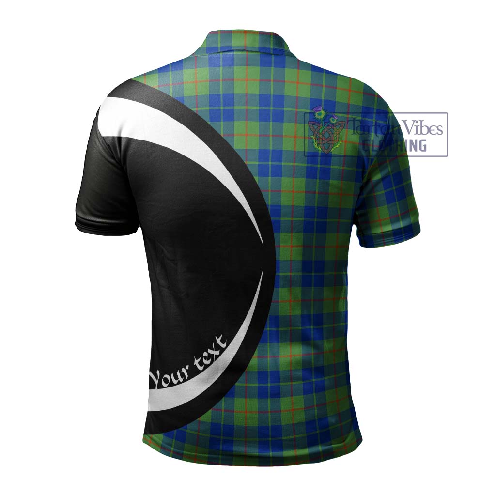 Barclay Hunting Ancient Tartan Men's Polo Shirt with Family Crest Circle Style - Tartan Vibes Clothing