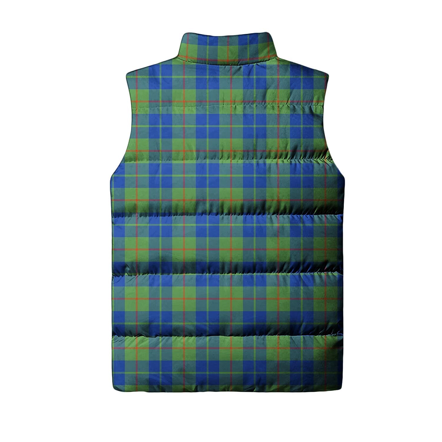 Barclay Hunting Ancient Tartan Sleeveless Puffer Jacket with Family Crest - Tartanvibesclothing