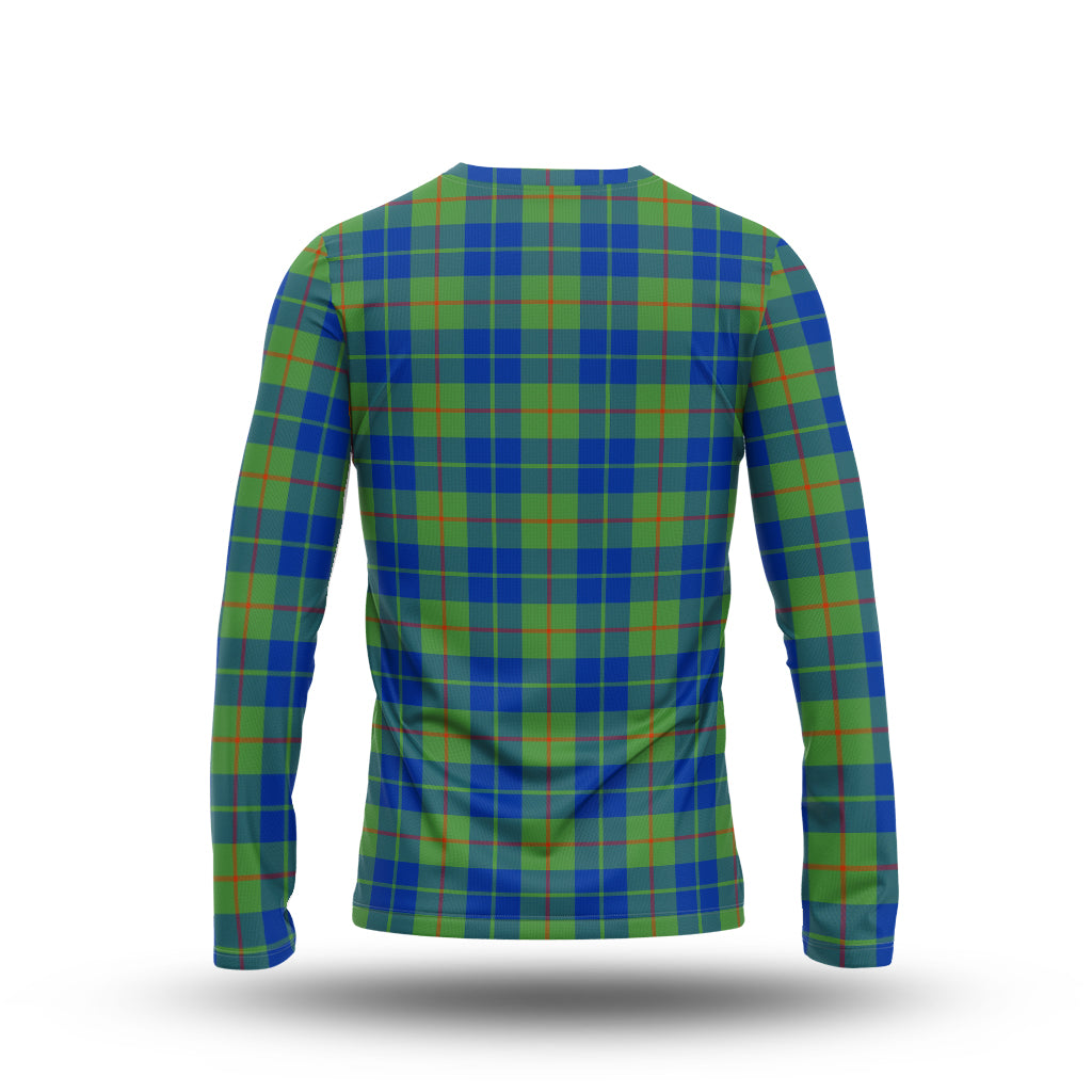 Barclay Hunting Ancient Tartan Long Sleeve T-Shirt with Family Crest - Tartanvibesclothing