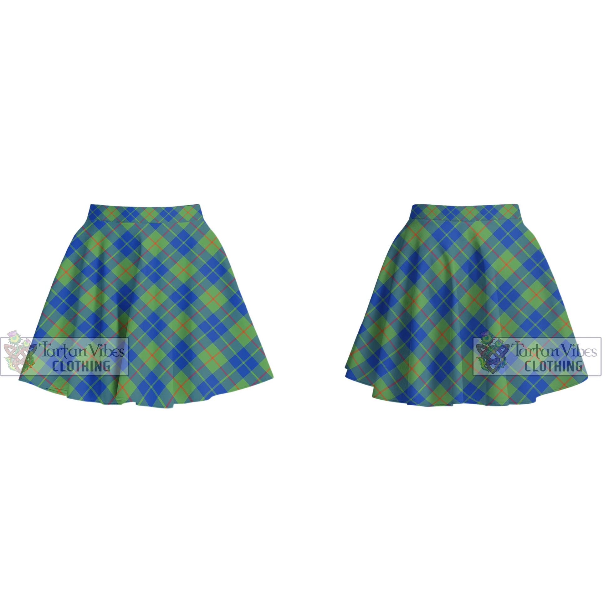 Tartan Vibes Clothing Barclay Hunting Ancient Tartan Women's Plated Mini Skirt