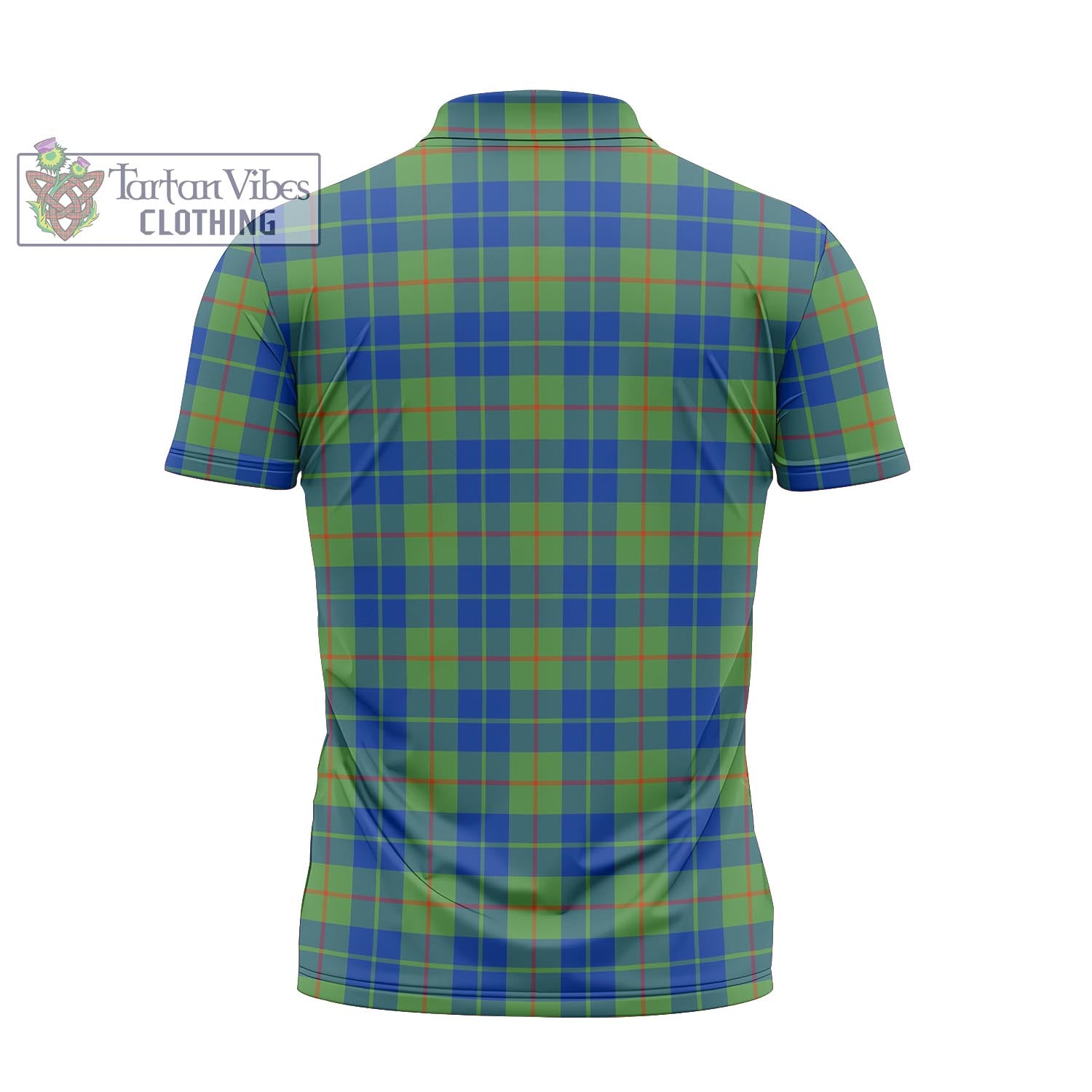 Tartan Vibes Clothing Barclay Hunting Ancient Tartan Zipper Polo Shirt with Family Crest