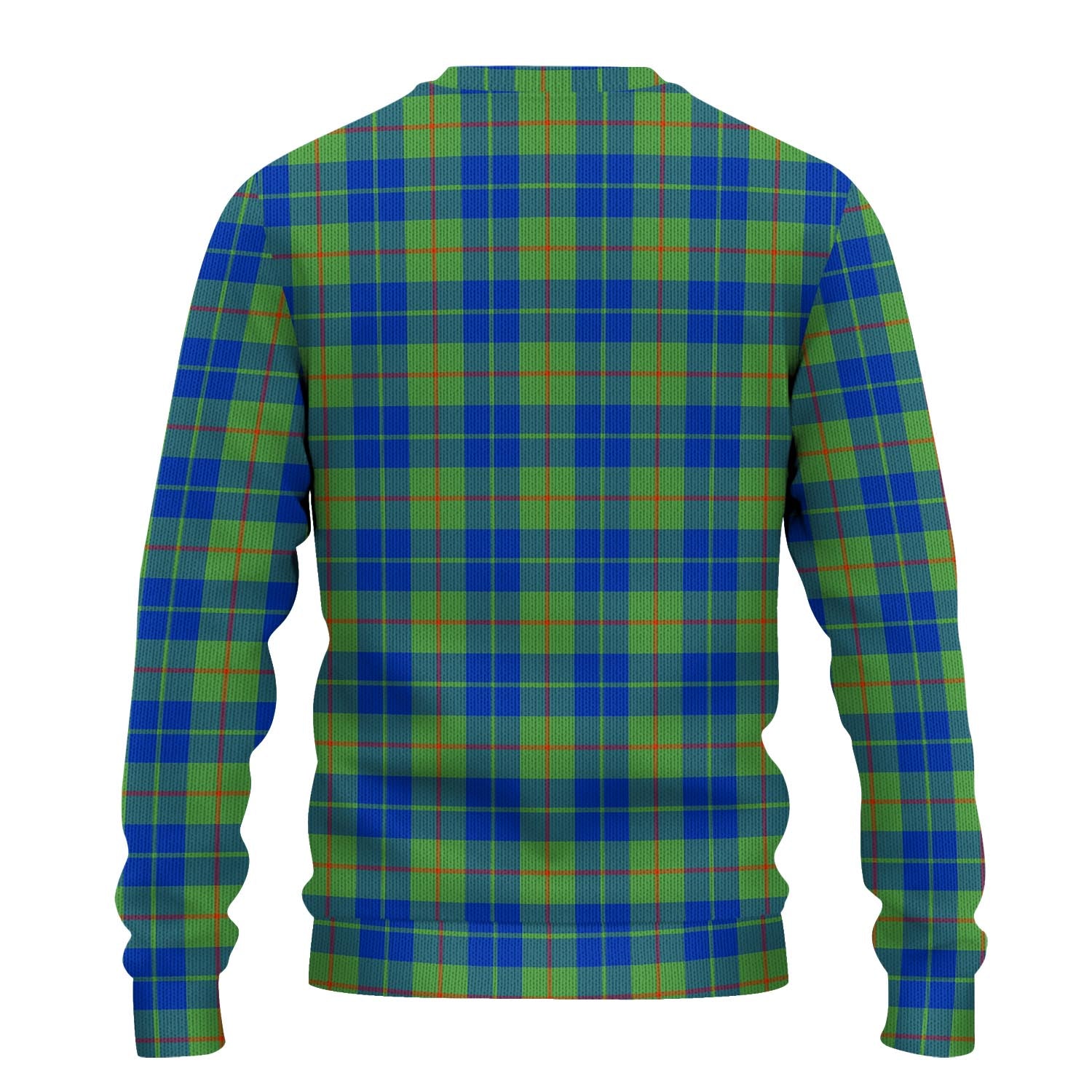 Barclay Hunting Ancient Tartan Knitted Sweater with Family Crest - Tartanvibesclothing