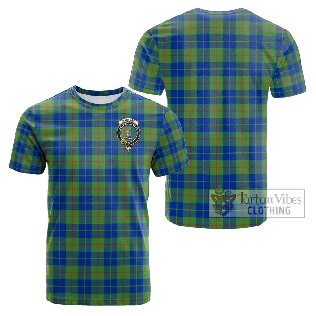 Barclay Hunting Ancient Tartan Cotton T-Shirt with Family Crest Kid's Shirt - Tartanvibesclothing Shop