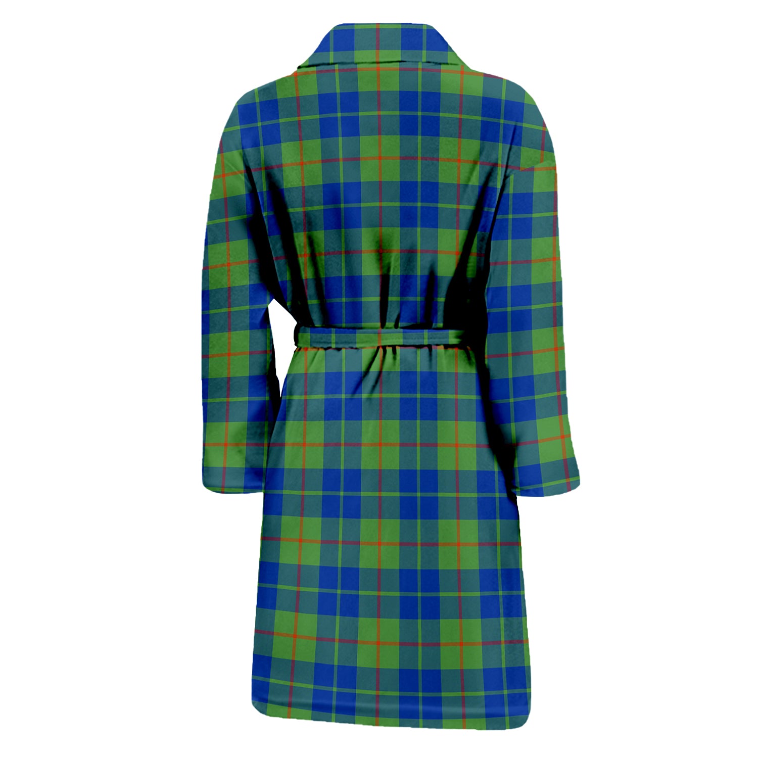 Barclay Hunting Ancient Tartan Bathrobe with Family Crest - Tartan Vibes Clothing