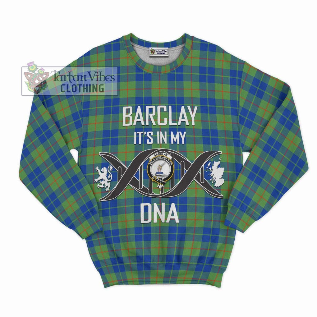 Barclay Hunting Ancient Tartan Sweatshirt with Family Crest DNA In Me Style - Tartanvibesclothing Shop