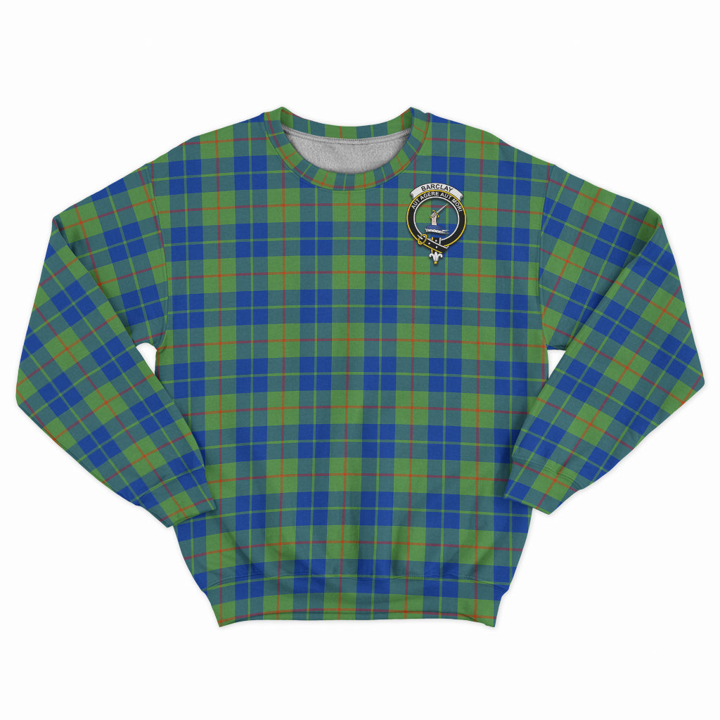 Barclay Hunting Ancient Tartan Sweatshirt with Family Crest - Tartan Vibes Clothing