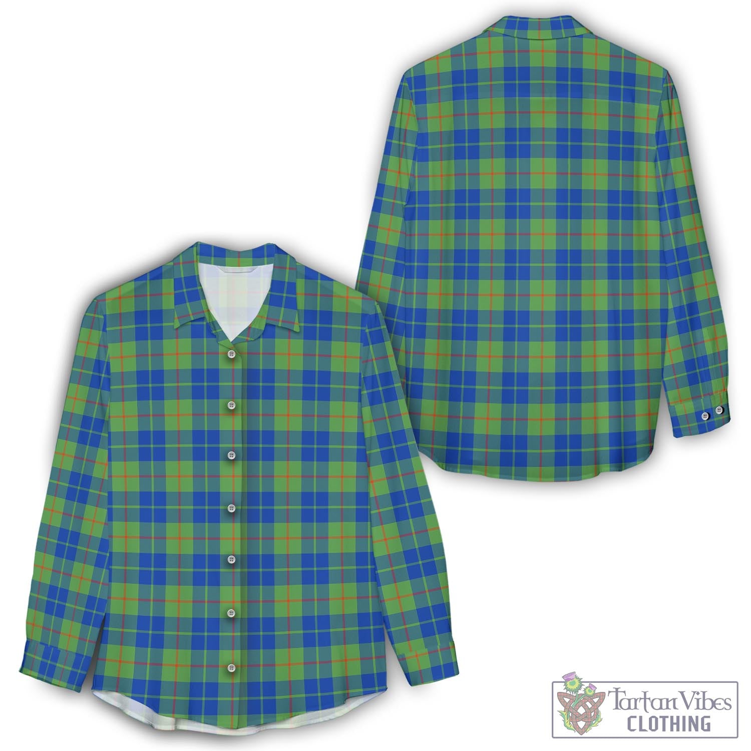 Barclay Hunting Ancient Tartan Womens Casual Shirt