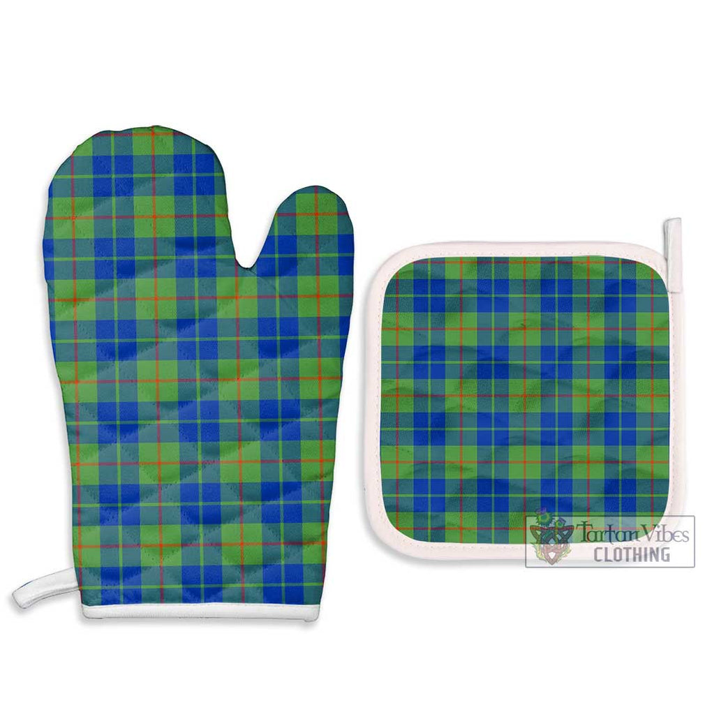 Barclay Hunting Ancient Tartan Combo Oven Mitt & Pot-Holder Combo 1 Oven Mitt & 2 Pot-Holder White - Tartan Vibes Clothing