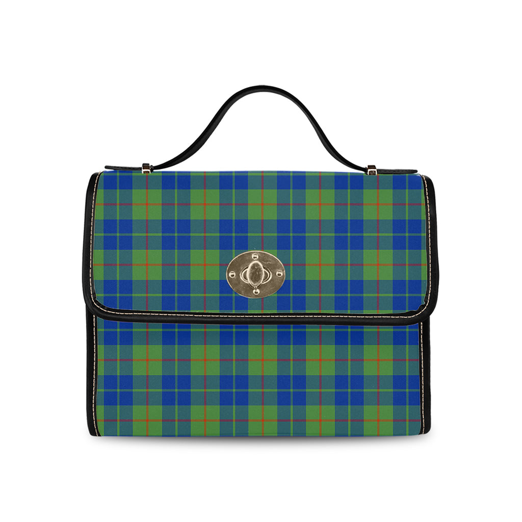 Barclay Hunting Ancient Tartan Leather Strap Waterproof Canvas Bag - Tartanvibesclothing