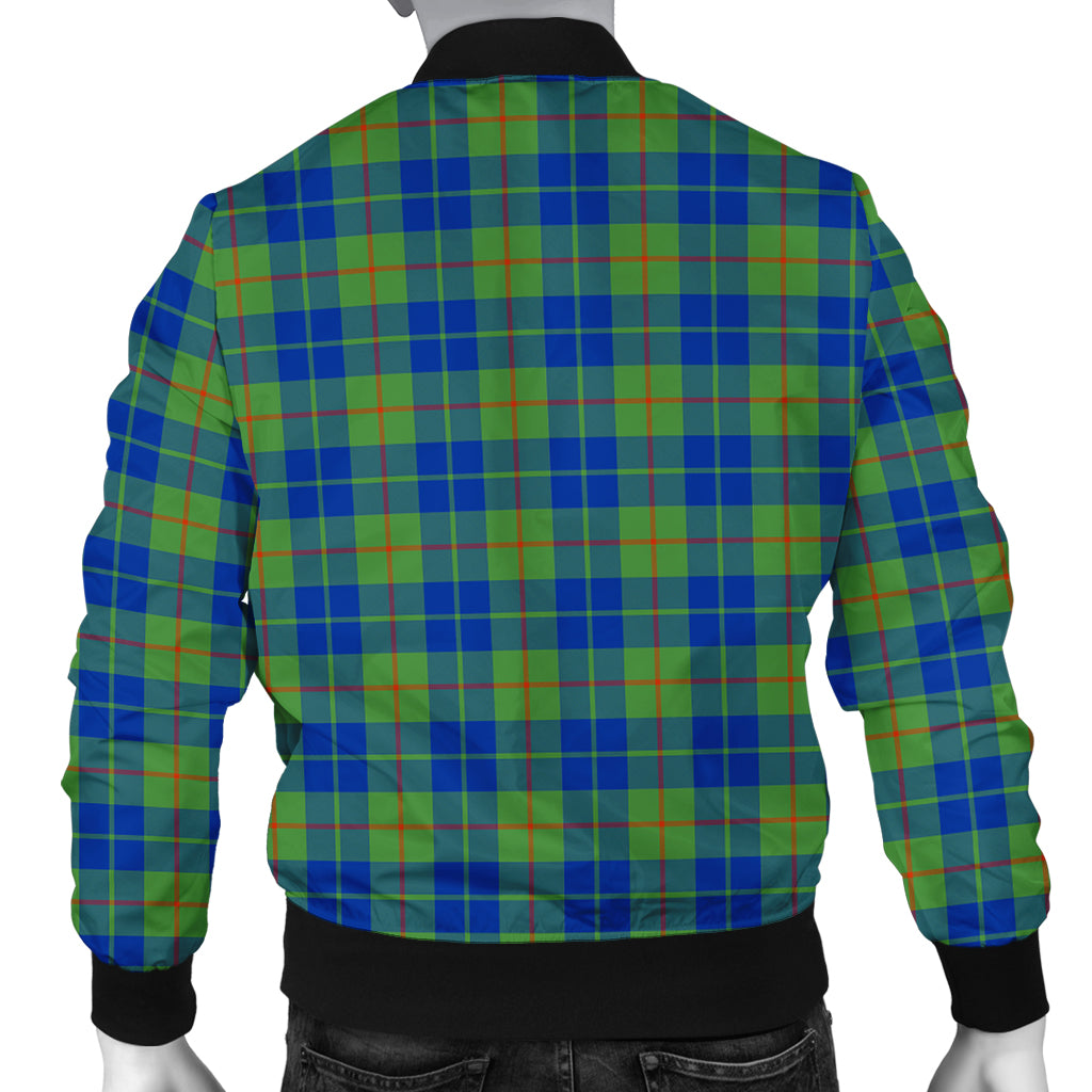 Barclay Hunting Ancient Tartan Bomber Jacket with Family Crest - Tartanvibesclothing