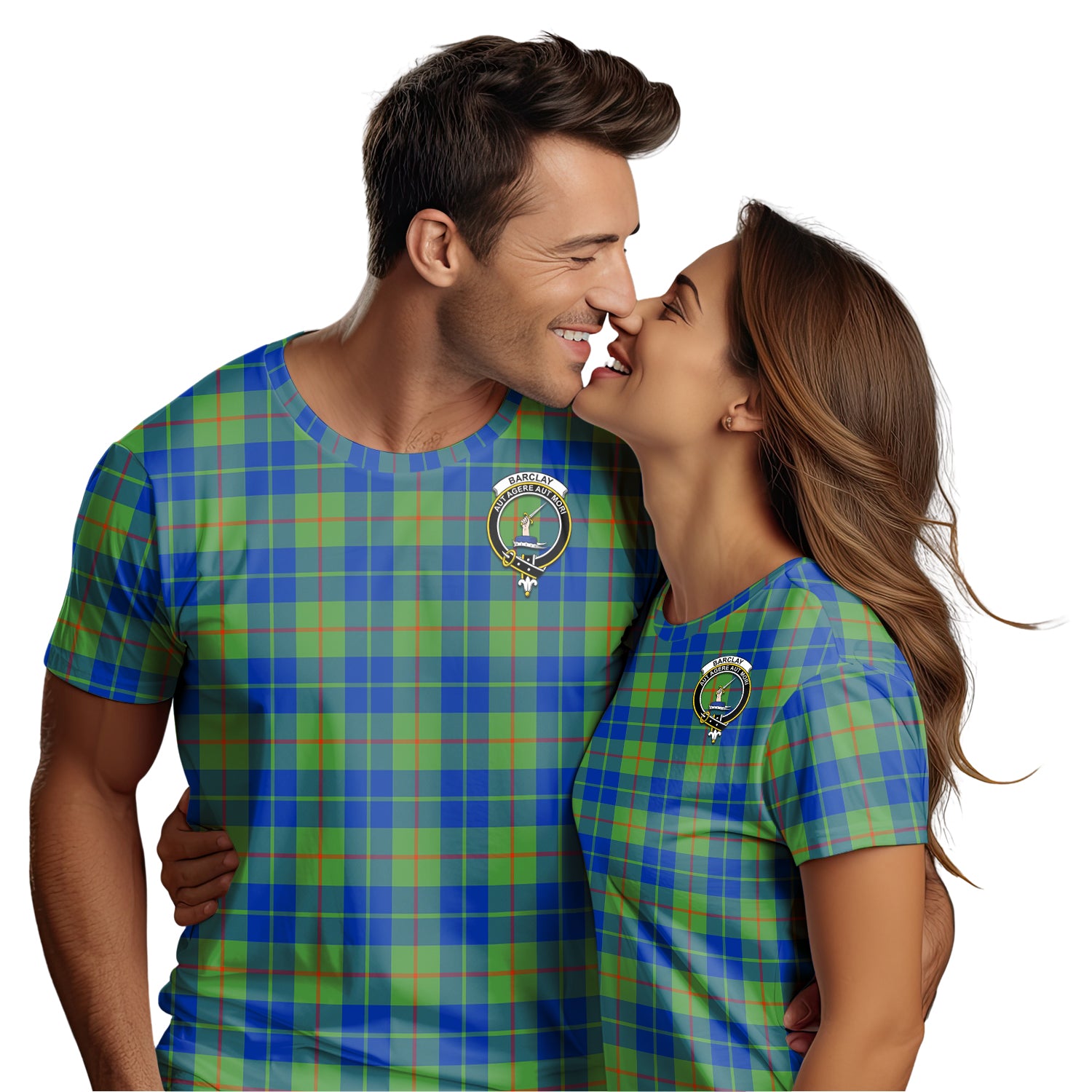 Barclay Hunting Ancient Tartan T-Shirt with Family Crest - Tartan Vibes Clothing