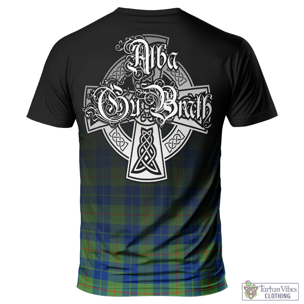 Tartan Vibes Clothing Barclay Hunting Ancient Tartan T-Shirt Featuring Alba Gu Brath Family Crest Celtic Inspired