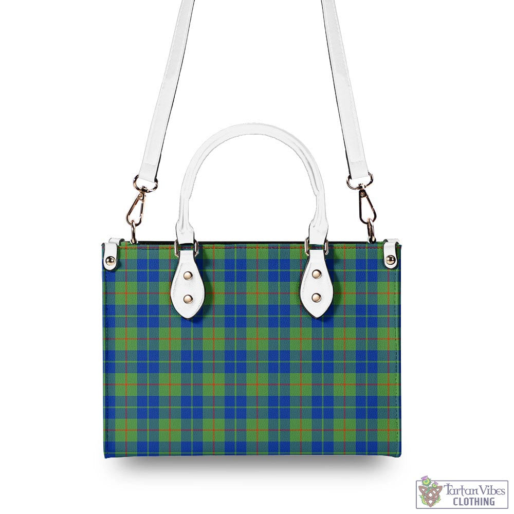 Tartan Vibes Clothing Barclay Hunting Ancient Tartan Luxury Leather Handbags