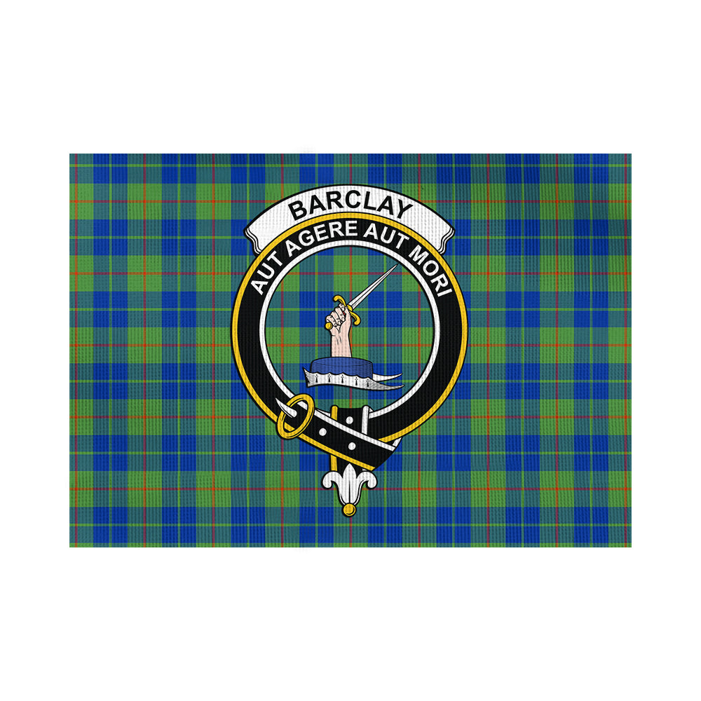 Barclay Hunting Ancient Tartan Flag with Family Crest - Tartan Vibes Clothing