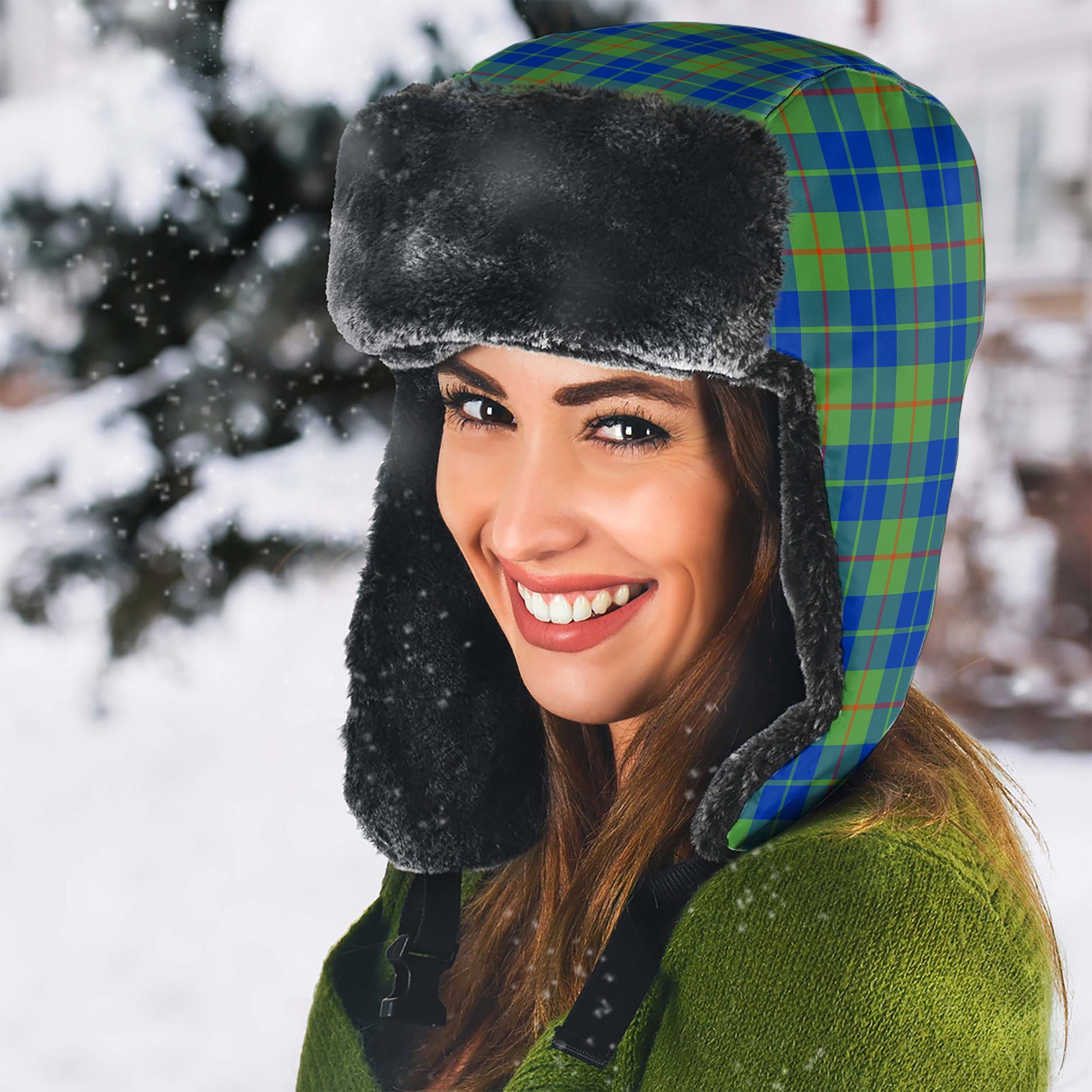 Barclay Hunting Ancient Tartan Winter Trapper Hat - Tartanvibesclothing