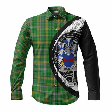 Bareth Irish Clan Long Sleeve Button Shirt Celtic Circle Style Men's Shirt S - Tartan Vibes Clothing