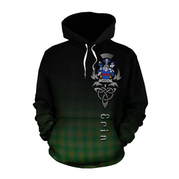 Bareth Irish Clan Cotton Hoodie with Coat of Arms Erin Go Bragh Celtic Inspired Pullover Hoodie XS - Tartan Vibes Clothing