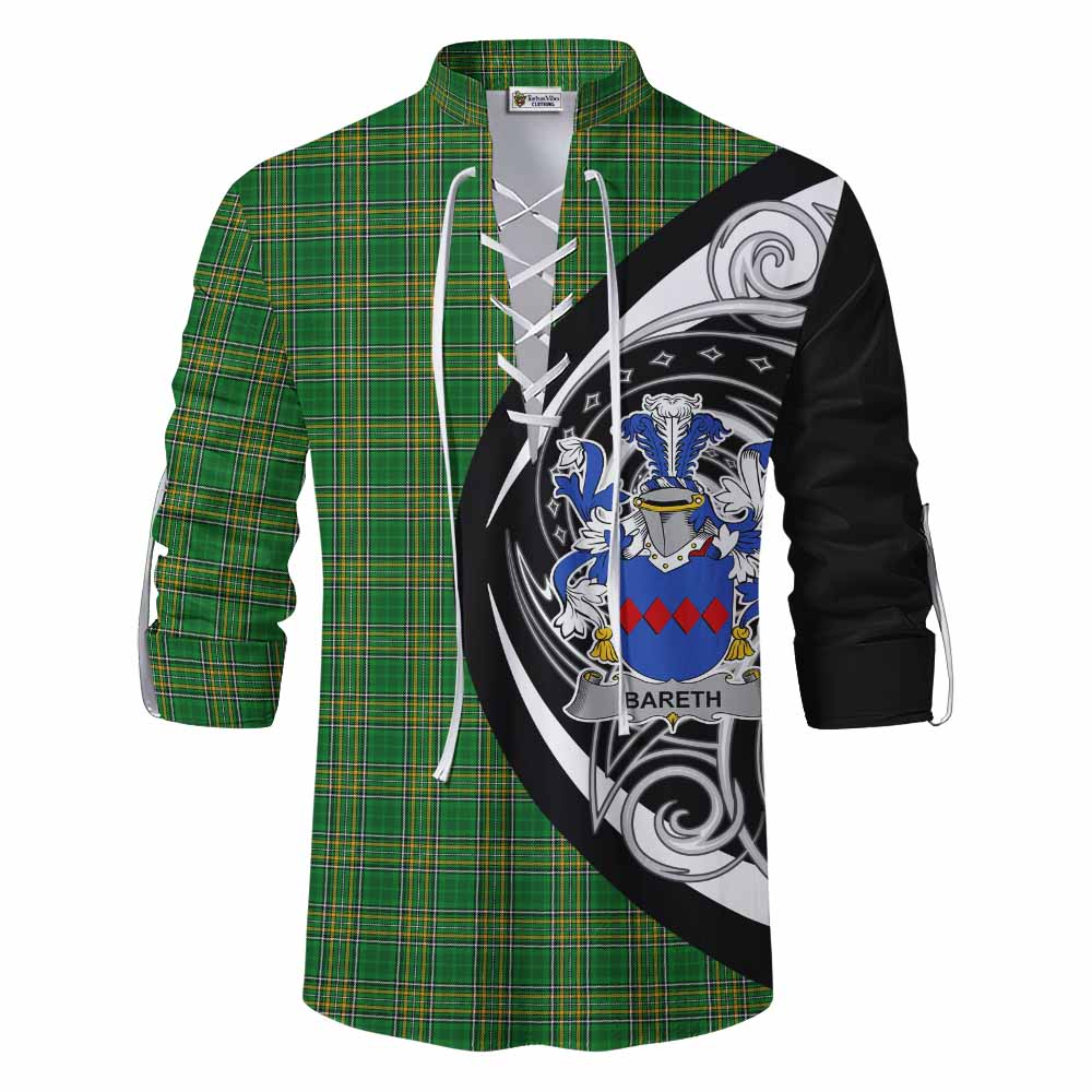 Bareth Irish Clan Ghillie Kilt Shirt Celtic Circle Style Men - Tartan Vibes Clothing