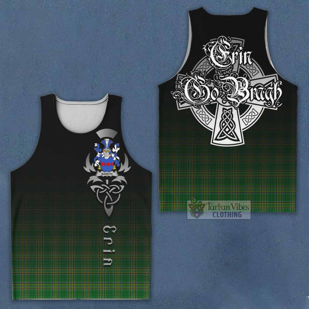 Bareth Irish Clan Men's Tank Top with Coat of Arms Erin Go Bragh Celtic Inspired - Tartan Vibes Clothing