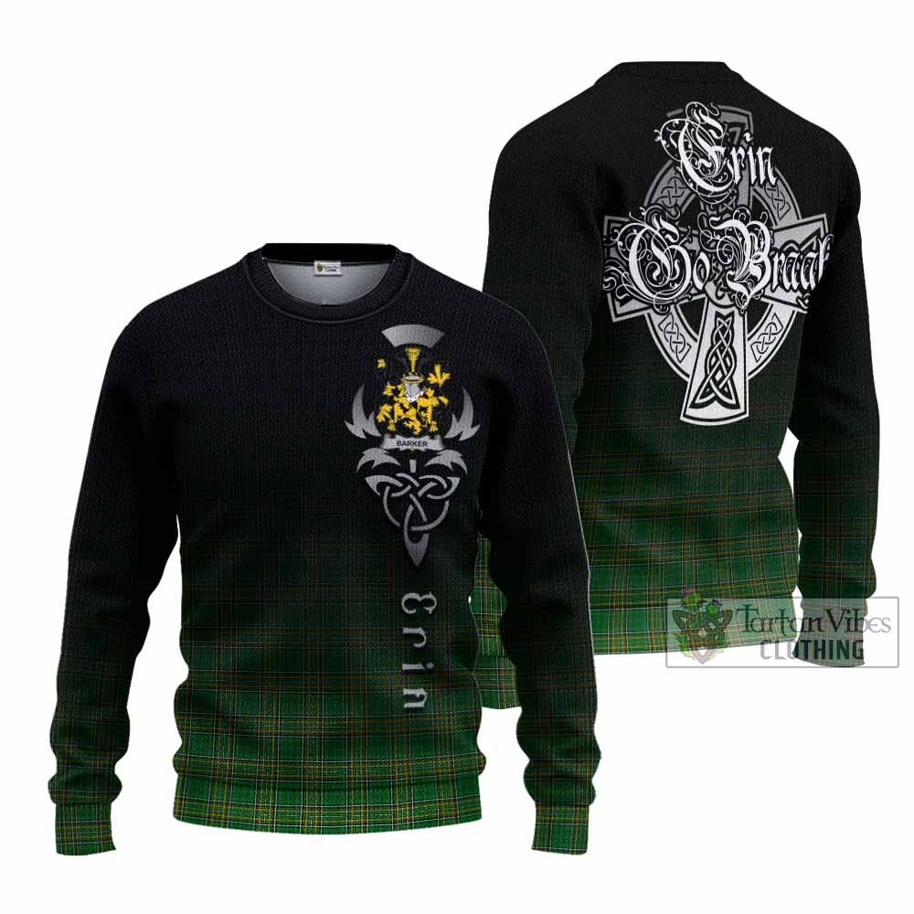 Barker Irish Clan Knitted Sweater with Coat of Arms Erin Go Bragh Celtic Inspired - Tartan Vibes Clothing