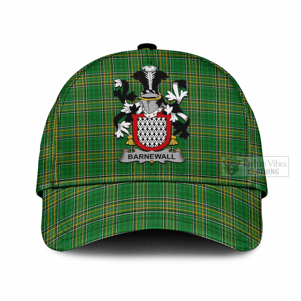 Tartan Vibes Clothing Barnewall Irish Clan Tartan Classic Cap with Coat of Arms