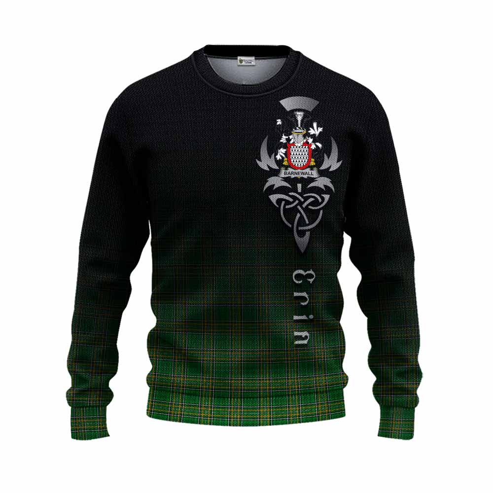 Barnewall Irish Clan Knitted Sweater with Coat of Arms Erin Go Bragh Celtic Inspired Unisex - Tartan Vibes Clothing