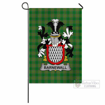 Barnewall Irish Clan Tartan Flag with Coat of Arms