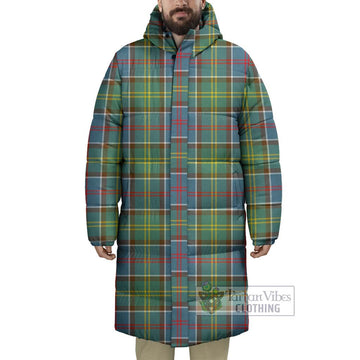 Barr Tartan Long Down Jacket