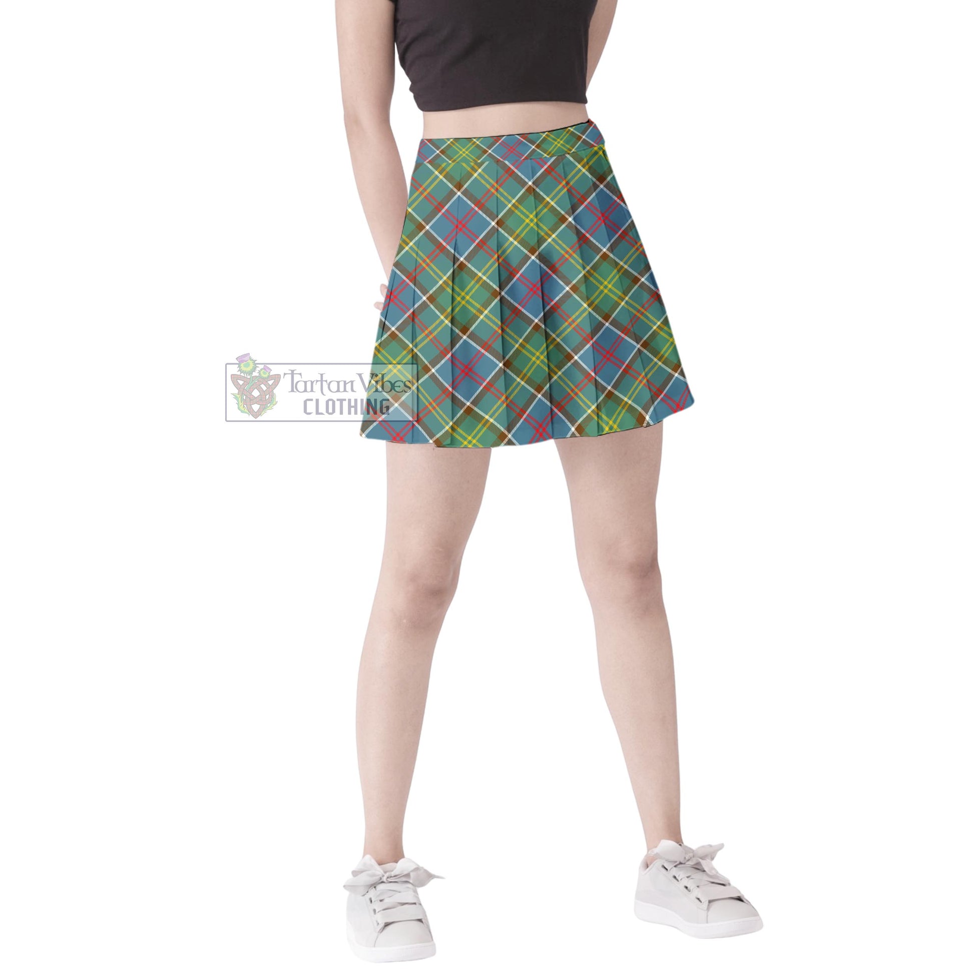 Tartan Vibes Clothing Barr Tartan Women's Plated Mini Skirt