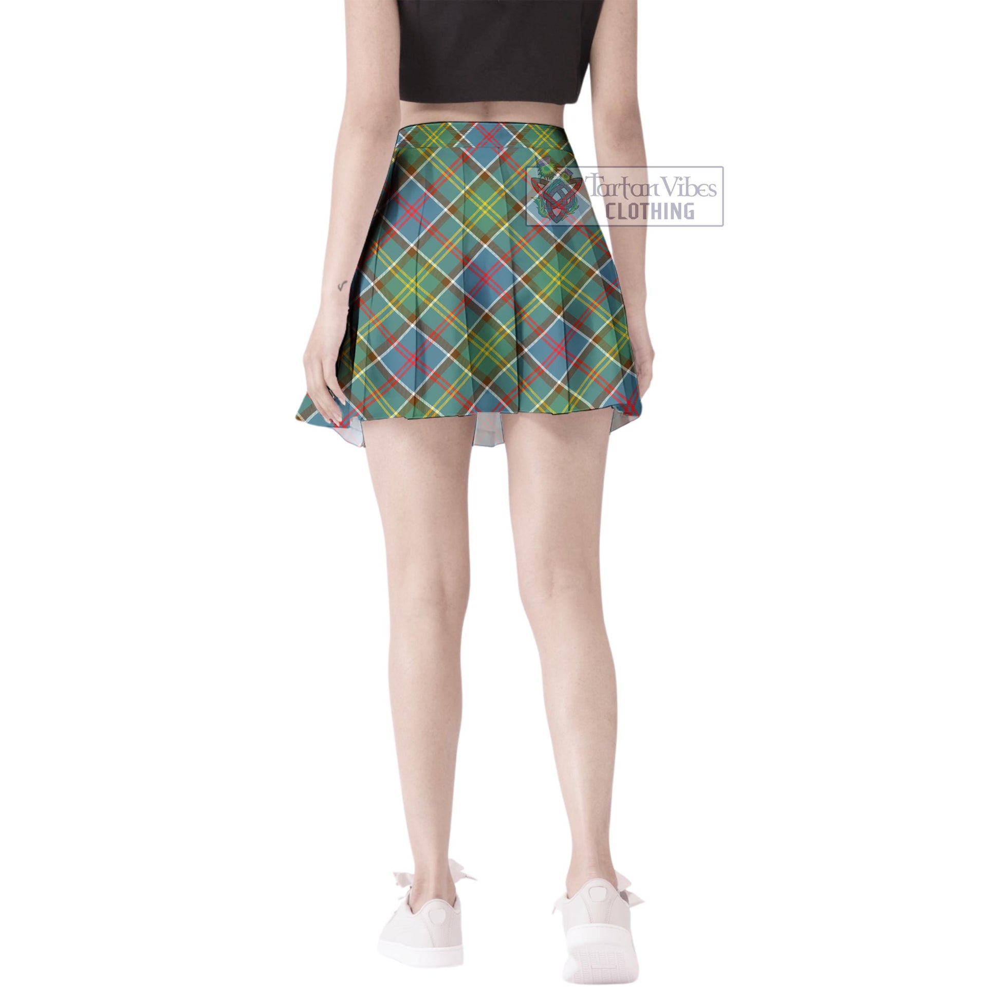 Tartan Vibes Clothing Barr Tartan Women's Plated Mini Skirt