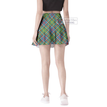 Barr Tartan Women's Plated Mini Skirt Cross Style