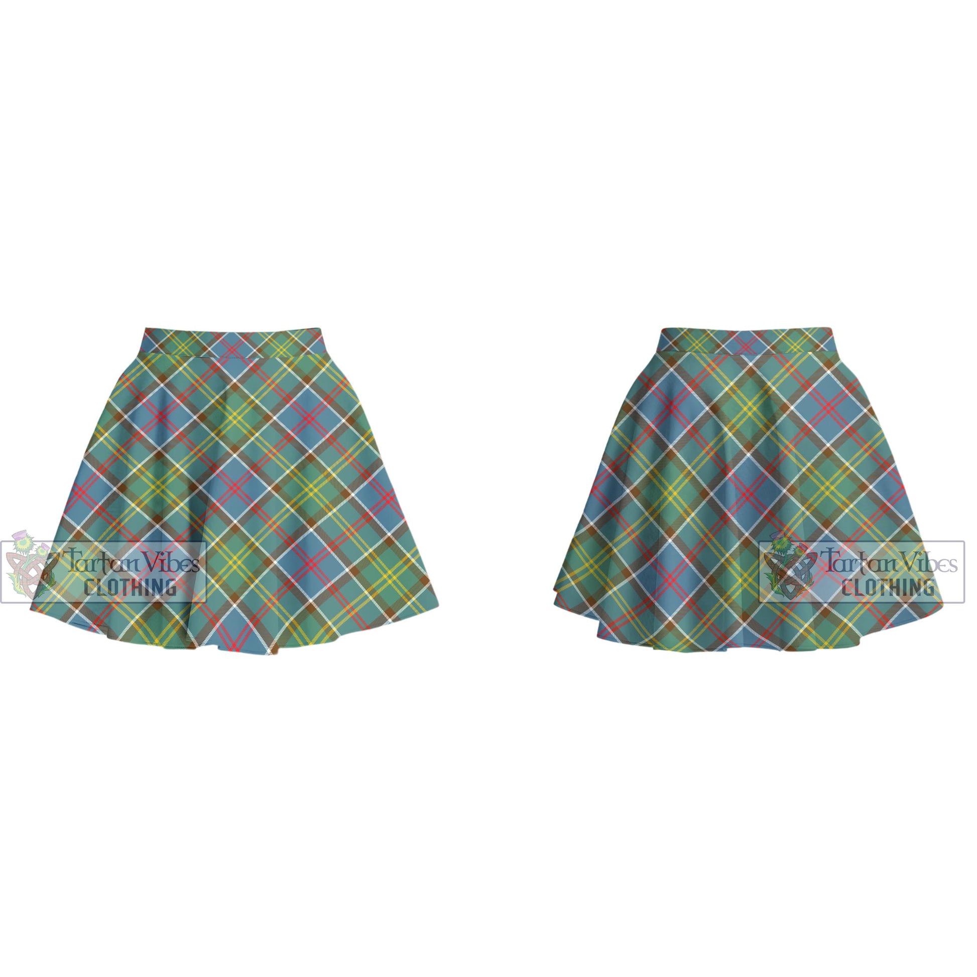 Tartan Vibes Clothing Barr Tartan Women's Plated Mini Skirt