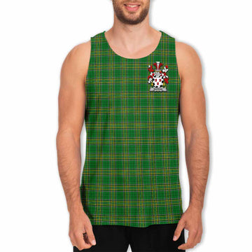 Barran Irish Clan Tartan Men's Tank Top with Coat of Arms