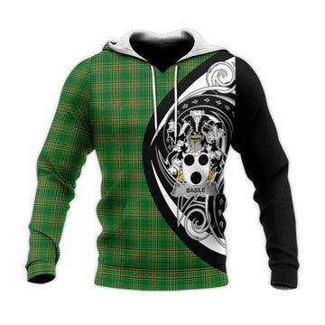 Basile Irish Clan Knitted Hoodie Celtic Circle Style Unisex Knitted Pullover Hoodie - Tartan Vibes Clothing